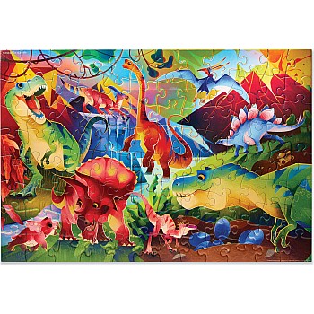 Crocodile Creek "Dinosaur World" (100 pc Holographic Puzzle)