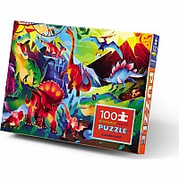 100 Pc Holographic Puzzle - Dinosaur World