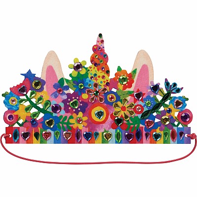 Jewel Art Crowns - Unicorn Flowers