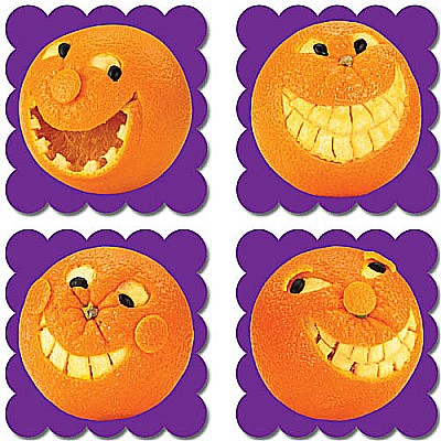 Photo Fruit Scratch 'n Sniff Stickers Orange