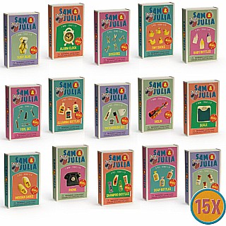 Sam & Julia - Mini Matchboxes with Miniature Household Goods (assorted)