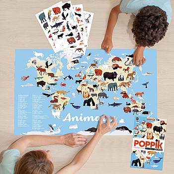 Animals Of The World Sticker Poster