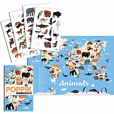 Animals Of The World Sticker Poster