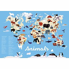 Animals Of The World Sticker Poster