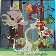 20 pc Magnetic Puzzle Book To Go - Dragons