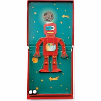 Magnetic Puzzle Run Robot