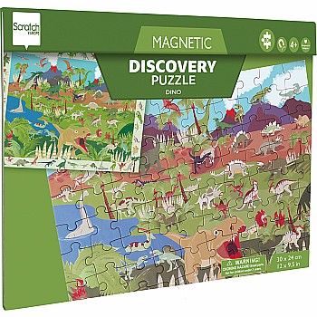 Scratch "Discovery Game and Puzzle: Dino" (80 pc Magnetic Puzzle)