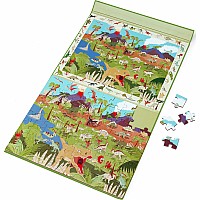   80 pc Magnetic Puzzle - Discovery Game - Dino