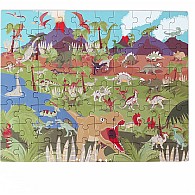   80 pc Magnetic Puzzle - Discovery Game - Dino