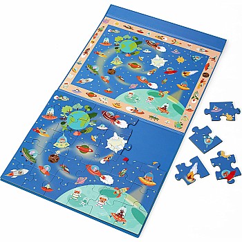 Scratch "Discovery Game and Puzzle: Space" (30 pc Magnetic Puzzle)