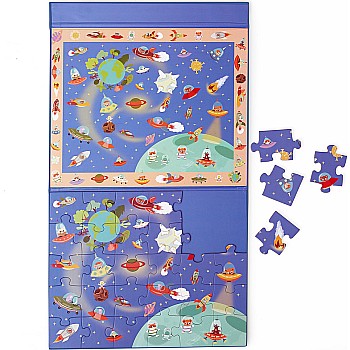 Scratch "Discovery Game and Puzzle: Space" (30 pc Magnetic Puzzle)