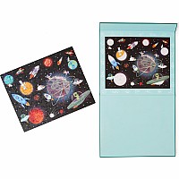  80 pc Magnetic Puzzle - Mystery Game - Space