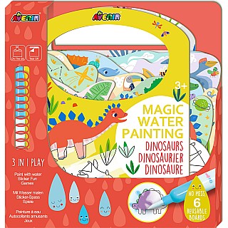 Magic Water Painting - Book - Dinosaurs