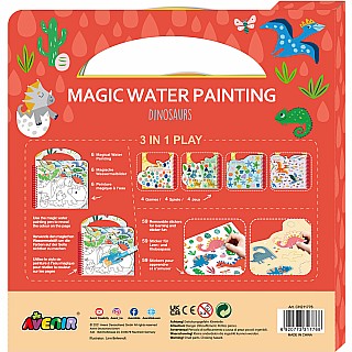 Magic Water Painting - Book - Dinosaurs