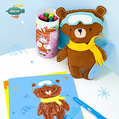 Sewing Kit - Snowboarding Bear