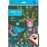 Scratch Art Book A4 - Magical Animals