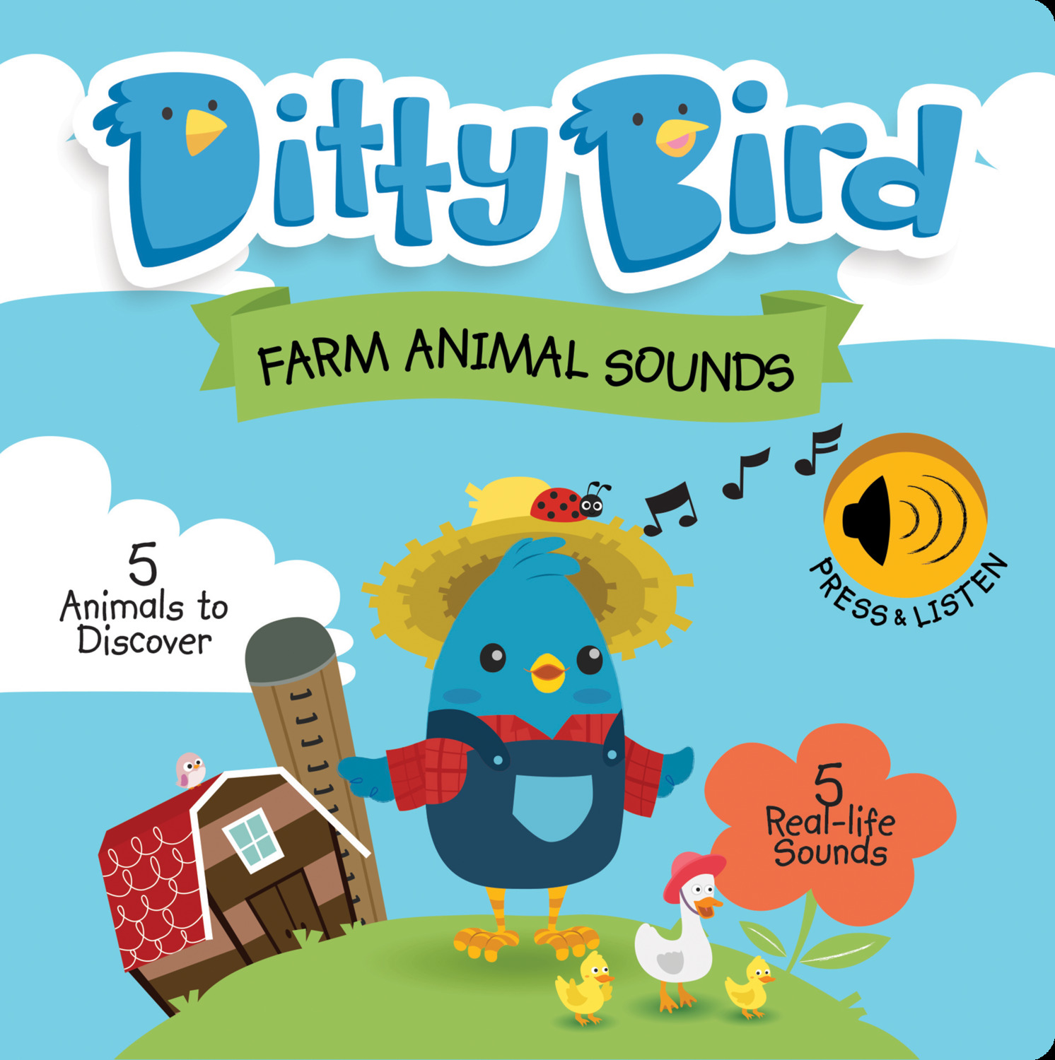Ditty Bird Baby Sound Book: Farm Animal Sounds from Ditty Bird Books -  School Crossing