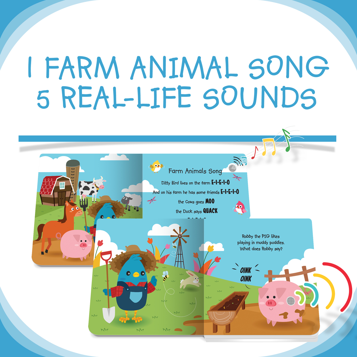 Ditty Bird Baby Sound Book: Farm Animal Sounds