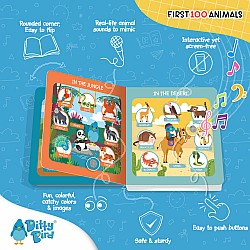 Ditty Bird - First 100 Animals Sound Book