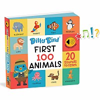 Ditty Bird - First 100 Animals Sound Book