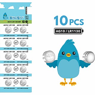 Ditty Bird AG10 Batteries - 10 Pack