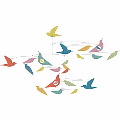 Djeco Fsc Multi-Colored Birds Mobile Room Decoration