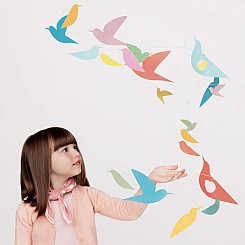 Djeco Fsc Multi-Colored Birds Mobile Room Decoration