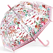 DJECO Mermaid Transparent Umbrella