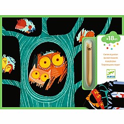 DJECO Learning about Animals Scratch Cards Activity