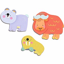 Ice Field Animals Baby Stickers