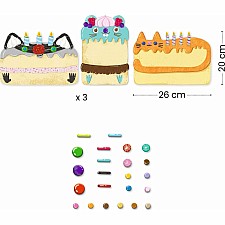Cakes and Sweets Collage Craft Kit