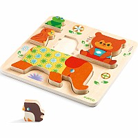 DJECO Woodypile Wooden Puzzle