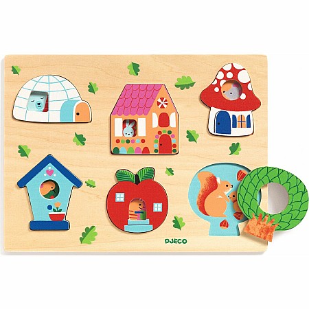 Coucou-House Wooden Puzzle