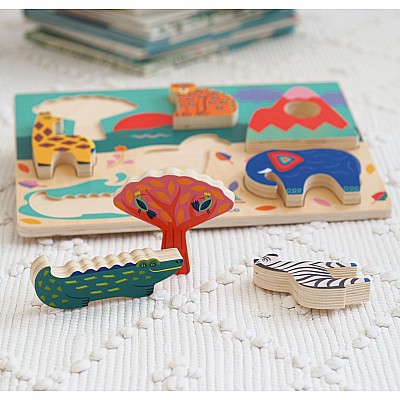 DJECO Savana Story Wooden Puzzle