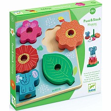 Puzz and Stack Happy Wooden Puzzle