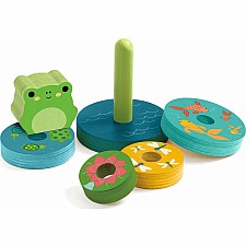 Rainbow Frog Puzzle Stacker