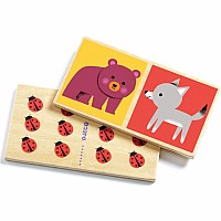 DJECO Early Learning Domino Wood