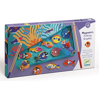 Djeco Fishing Graphic Wooden Magnetic Fishing Game