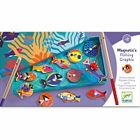 Djeco Fishing Graphic Wooden Magnetic Fishing Game