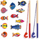 Djeco Fishing Graphic Wooden Magnetic Fishing Game