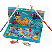 Djeco Fishing Graphic Wooden Magnetic Fishing Game