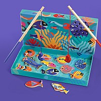 Djeco Fishing Graphic Wooden Magnetic Fishing Game