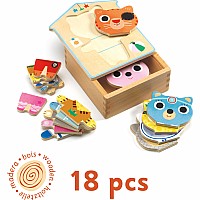 Wooden Puzzles Dressup Mix