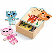 Wooden Puzzles Dressup Mix