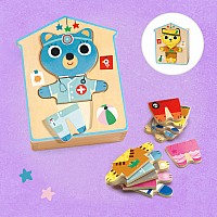 Wooden Puzzles Dressup Mix