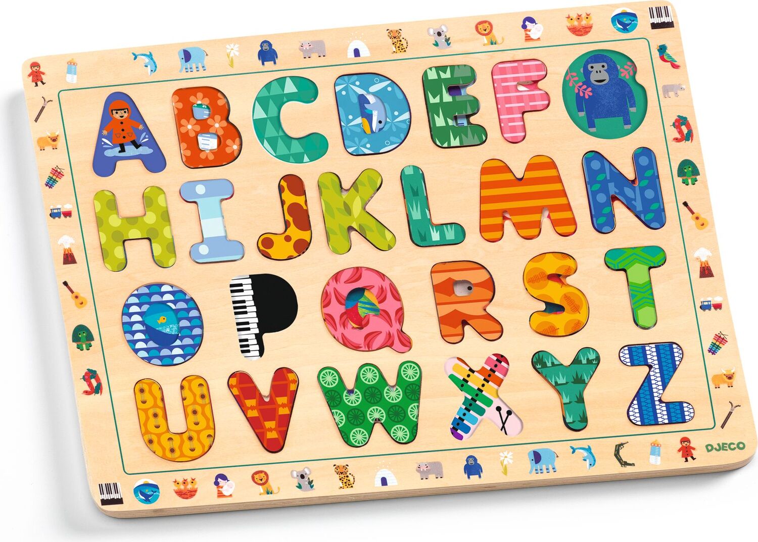 DJECO ABC International Wooden Puzzle