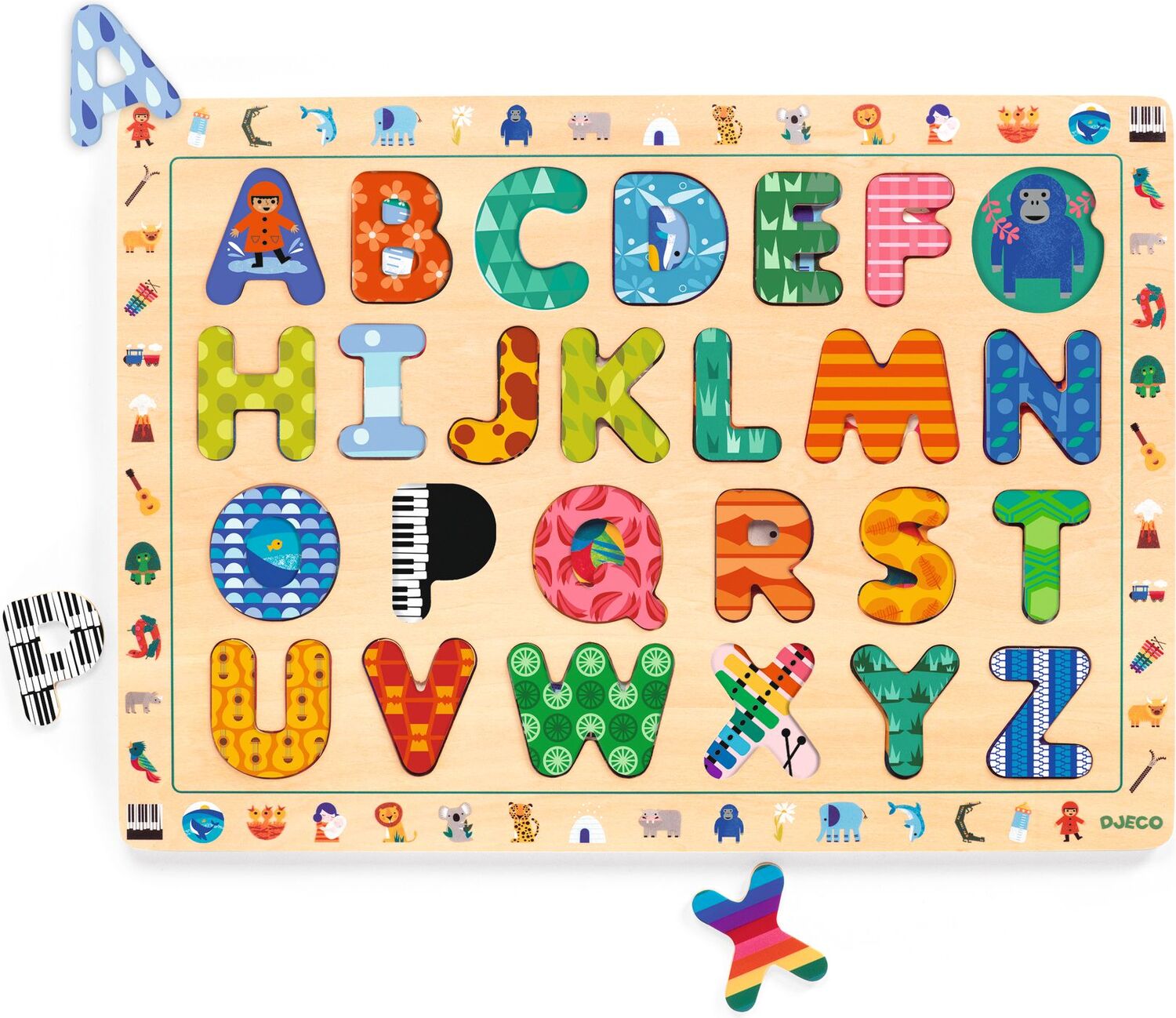 DJECO ABC International Wooden Puzzle