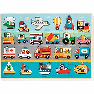 Puzzlo Vroom Wooden Puzzle