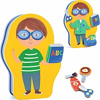 Djeco Jobissimo Magnetic Dress Up Activity Toy
