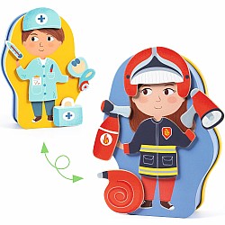 Djeco Jobissimo Magnetic Dress Up Activity Toy